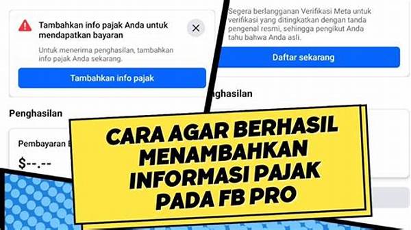 Informasi Pajak Di Fb Pro