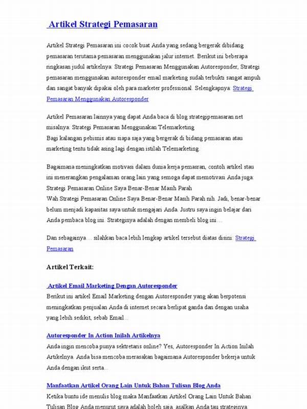 Artikel Pemasaran