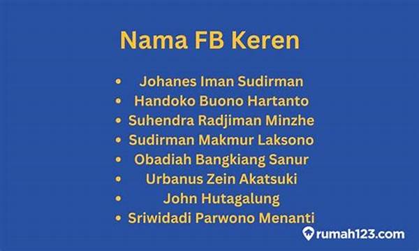 Nama Fb Pro Keren