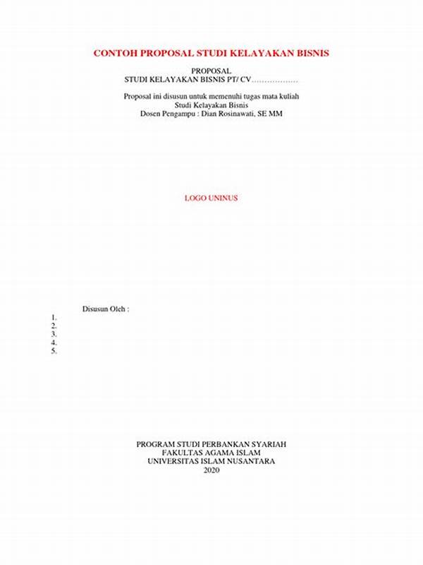 Proposal Studi Kelayakan Bisnis Aspek Pemasaran
