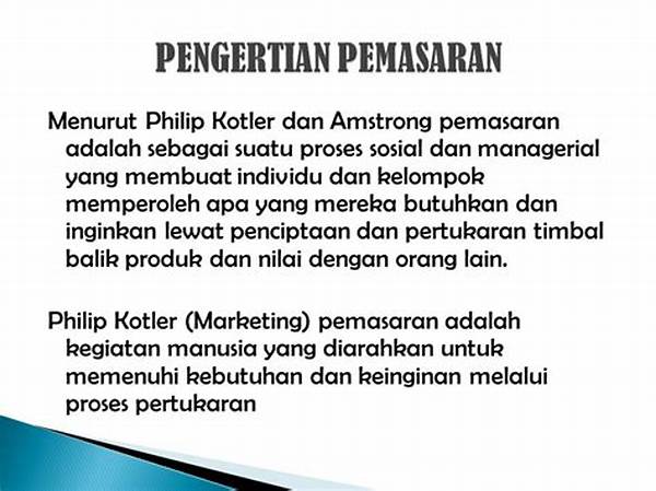 Jelaskan Pengertian Pemasaran Menurut Philip Kotler
