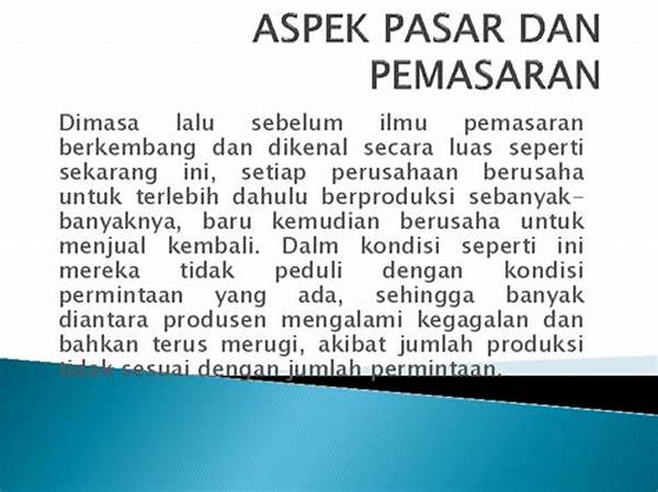 Contoh Aspek Pasar Dan Pemasaran Dalam Studi Kelayakan Bisnis
