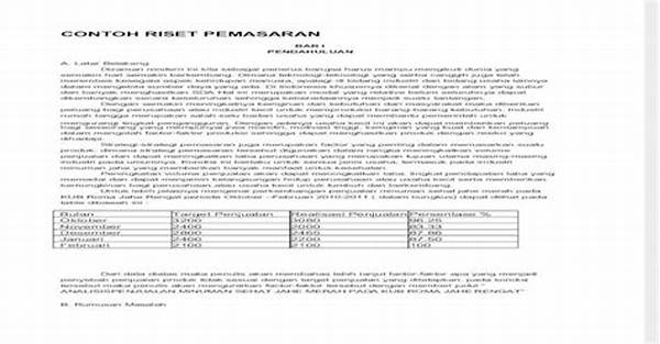 Contoh Riset Pemasaran Non Bisnis