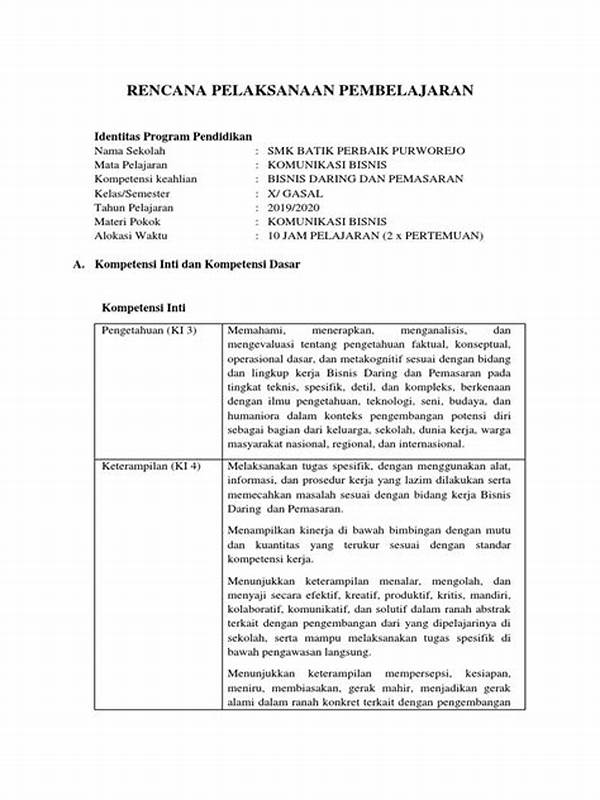 Rpp Komunikasi Bisnis Smk Pemasaran