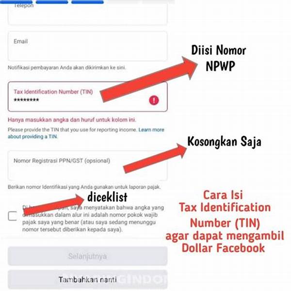 Cara Mengisi Tin Fb Pro