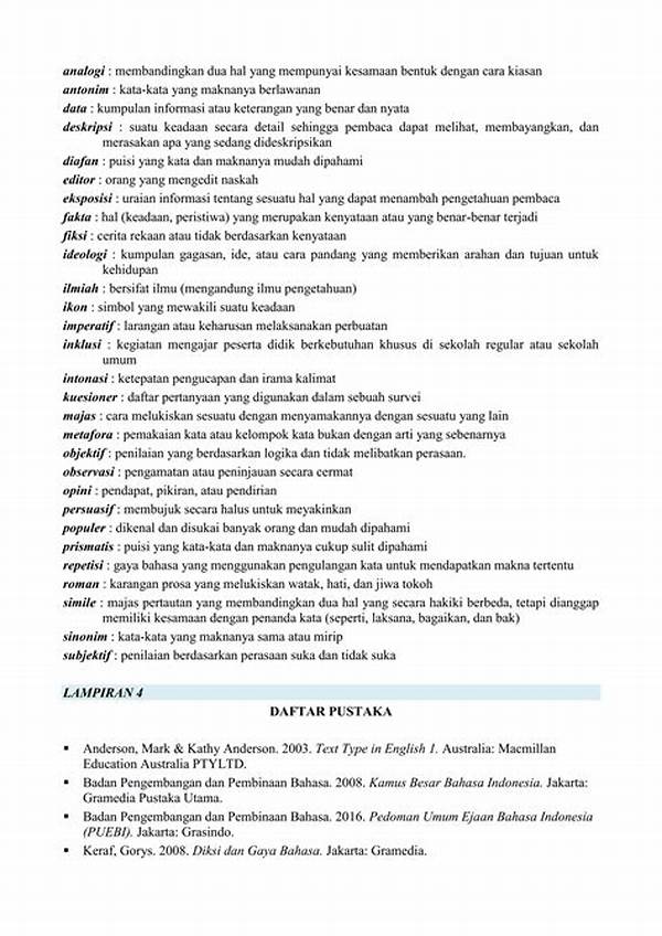 Teks Yang Mempunyai Banyak Arahan Secara Detail Disebut